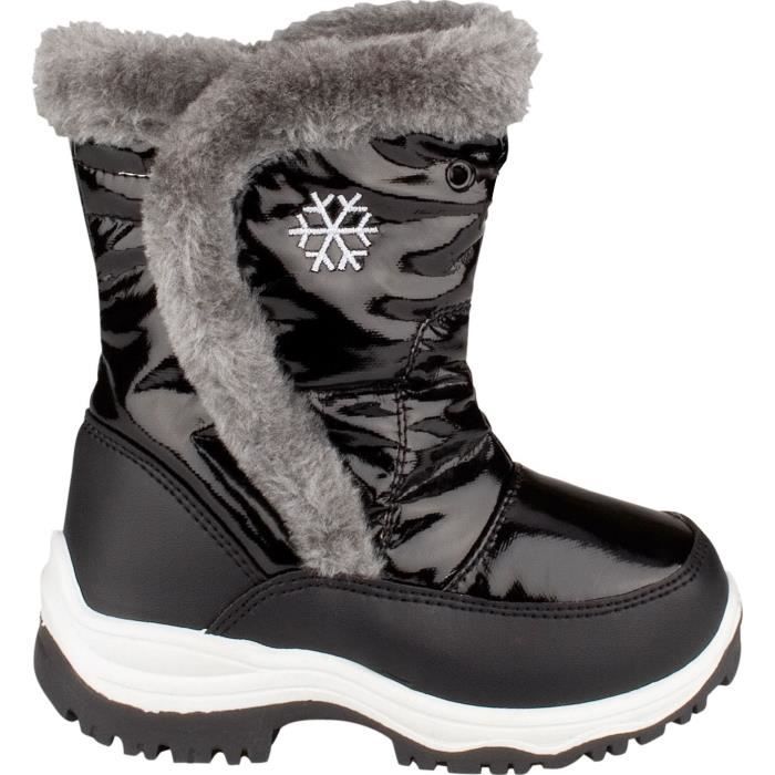 WINTER-GRIP Après Ski Mixte Enfant - Noir