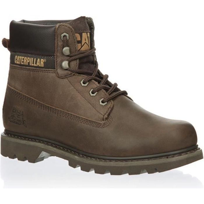 Caterpillar Bottillon Cuir Homme Marron