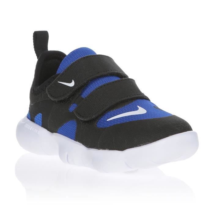 NIKE Baskets Free RN 5.0 - Bébé - Noir, Bleu et Blanc