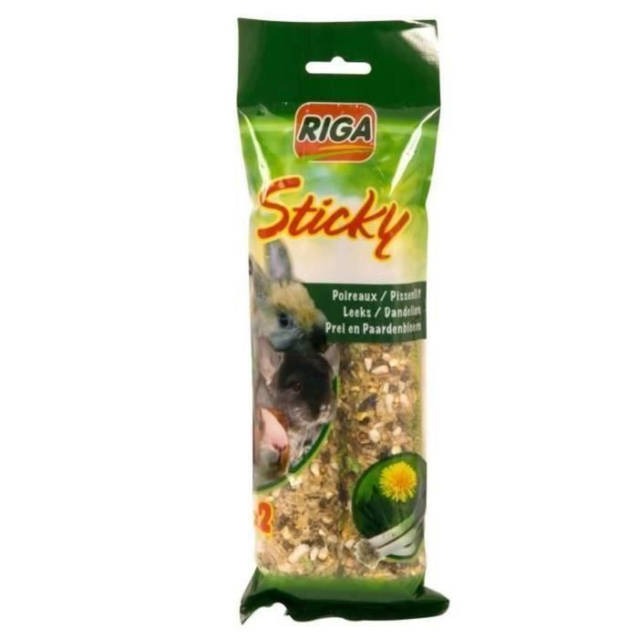 RIGA Sticky aux poireaux et pissenlit x 2 pour rongeurs 3 x 140g