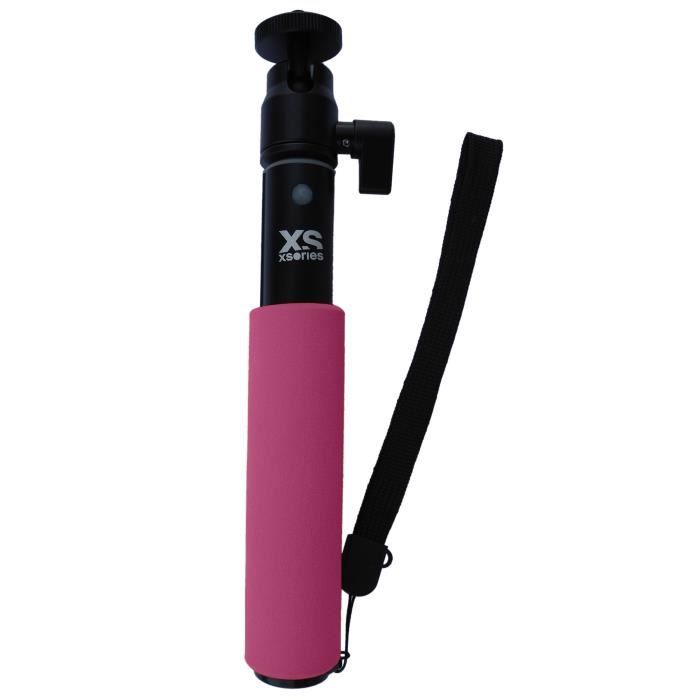U-SHOT COLOUR GRIP Perche Selfie Stick extensible Monopod téléscopique Rose