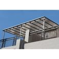 Toit-terrasse aluminium 12,83 m² - 418 x 307 cm - Gris anthracite-1