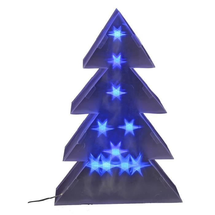 Sapin de Noël LED - 1,5 m - Bleu - Cdiscount Maison