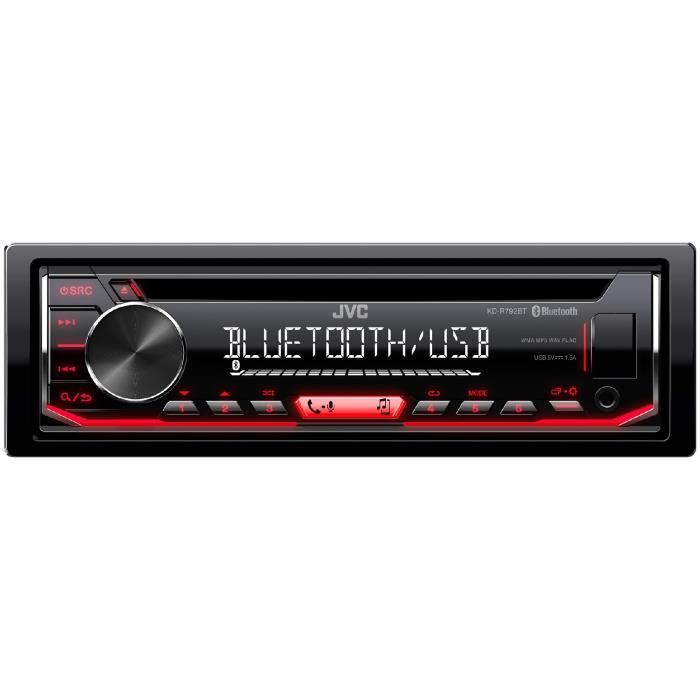 autorradio con Bluetooth//USB//AUX-in JVC kd-r792bt cd//mp3