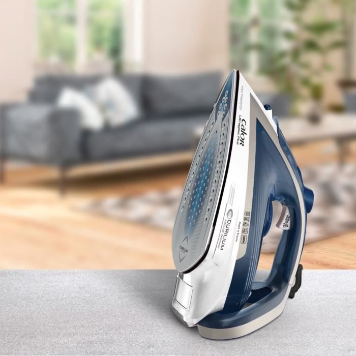 Fer à Repasser Calor Puregliss 3000W - Débit Vapeur 50g/min - Fabrication Française - FV8064C0