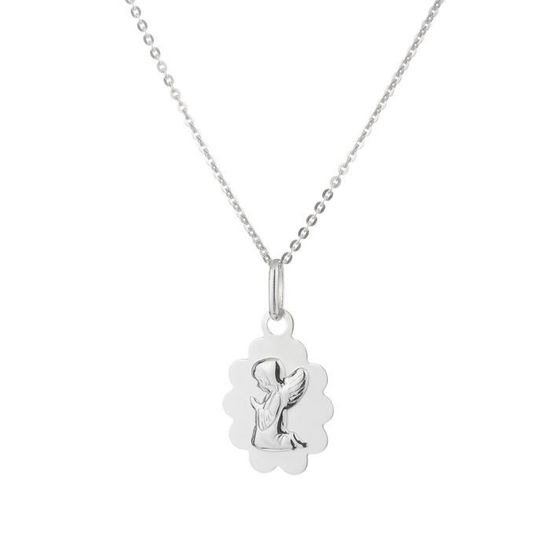 Pendentif Mon Petit Ange - Argent 925 Avec Oxyde De Zirconium - Bijou Enfant Fille Garçon 2-12 Ans - Amours, Bisous & Câlins - 100% Anallergique
