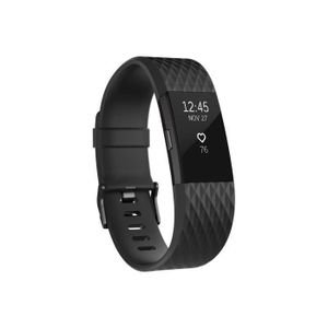 FITBIT CHARGE 2 Bracelet connecté pour l'activité et le sport ÉDITION SPÉCIALE - Noir Anthracite Inox - Taille L FITBIT CHARGE 2 Bracelet connecté pour l'activité et le sport ÉDITION SPÉCIALE - Noir Anthracite Inox - Taille L