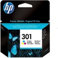 HP 301 Cartouche d'encre trois couleurs authentique (CH562EE) pour HP Envy 4505 et HP DeskJet 1050/1512/2548/3057A-0