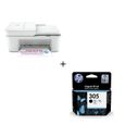 Imprimante Multifonction - HP - Deskjet 4122e + HP 305 Cartouche d'encre noire-0