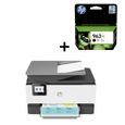 HP Imprimante tout-en-un jet d'encre couleur - OfficeJet Pro 9012e + HP 963 (3JA30AE) cartouche d'encre noir authentique-0