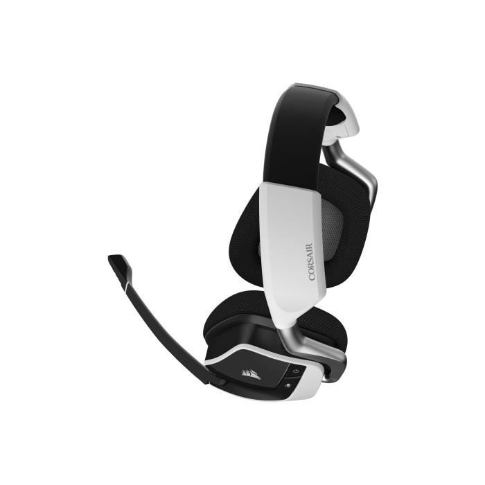 Casque de Gaming Sans-fil Corsair VOID ELITE RGB Son Surround 7.1 - Blanc -  Cdiscount Informatique