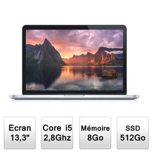 Vente PC Portable Apple MacBook Pro Rétina 13" MGX92F/A pas cher Vente PC Portable Apple MacBook Pro Rétina 13" MGX92F/A pas cher