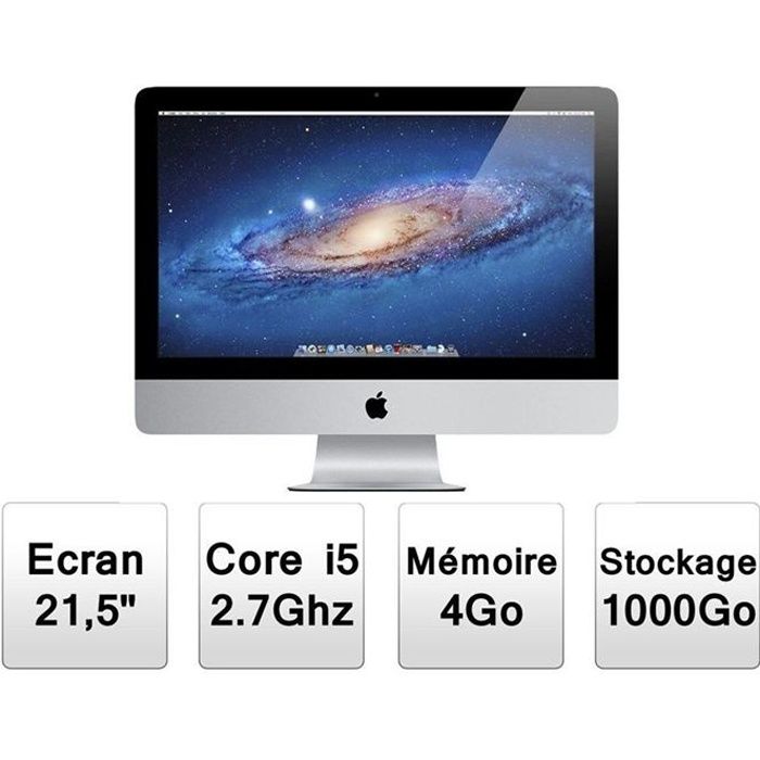 Top achat PC Portable Apple IMAC 21,5" (MC812F/A) pas cher Top achat PC Portable Apple IMAC 21,5" (MC812F/A) pas cher