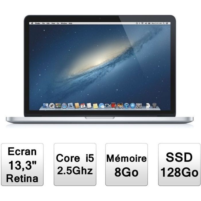 Top achat PC Portable Apple MacBook Pro 13" avec écran Retina (MD212F/A) pas cher