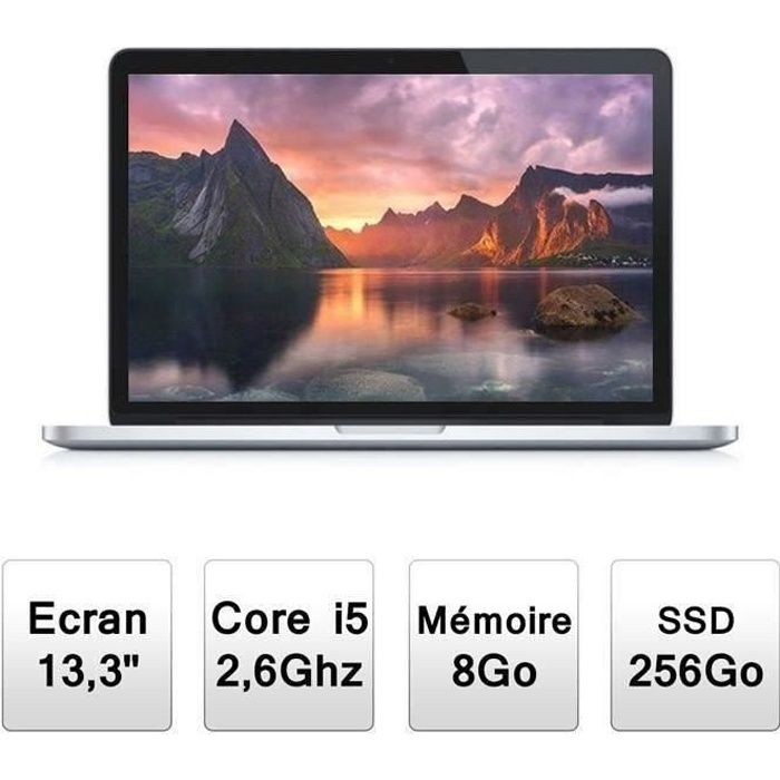 Top achat PC Portable Apple MacBook Pro Rétina 13" PC Portable MGX82F/A pas cher