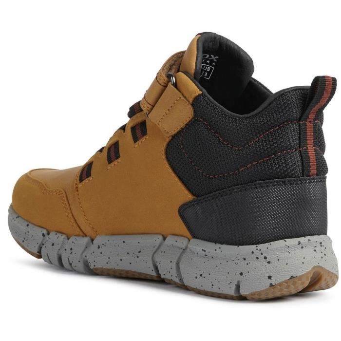 Chaussures Bébé Baskets Geox B Flexyper Garçon - Cuir, Semelle EVA Respirante, Scratch Baskets Enfant