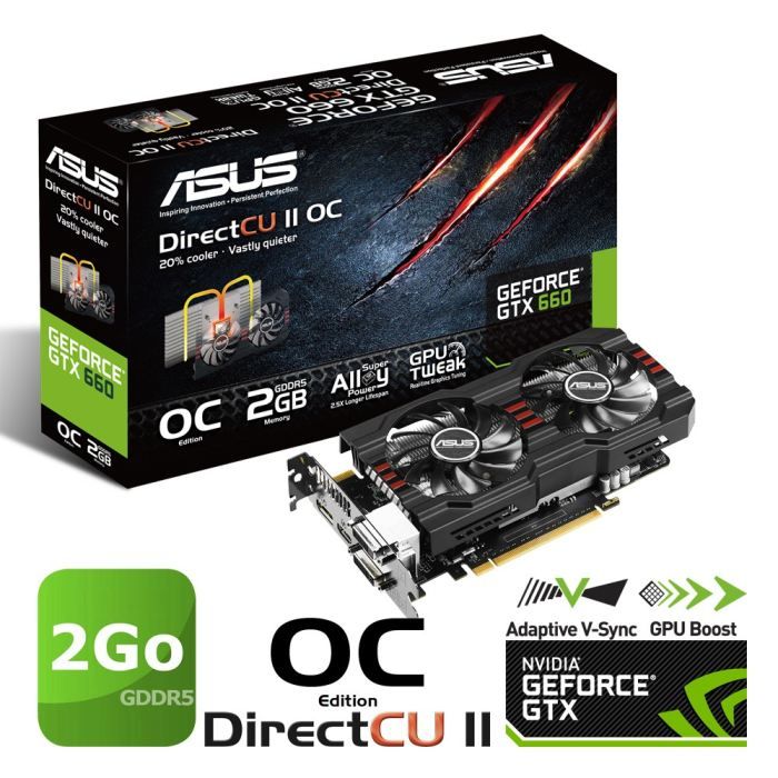 Asus GTX660 2Go GDDR5 OC PH - Asus