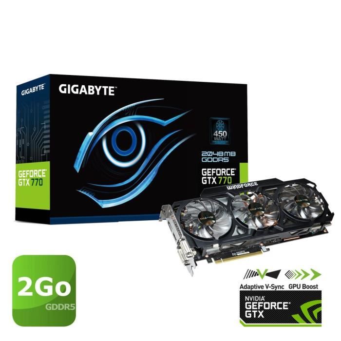 Inno3D NVIDIA GeForce GTX 770 Carte Graphique PCI-e GDDR5 2 Go HDMI DVI