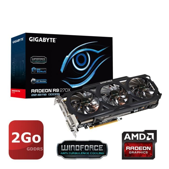 Gigabyte AMD Radeon R9 270X 2Go GDDR5 OC
