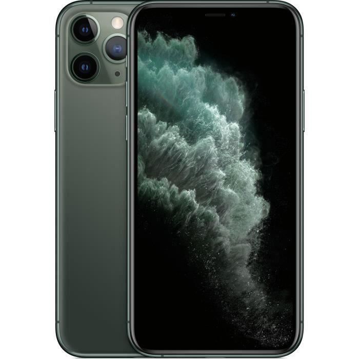 Téléphone portable APPLE iPhone 11 Pro Vert nuit 512 Go pas cher Téléphone portable APPLE iPhone 11 Pro Vert nuit 512 Go pas cher