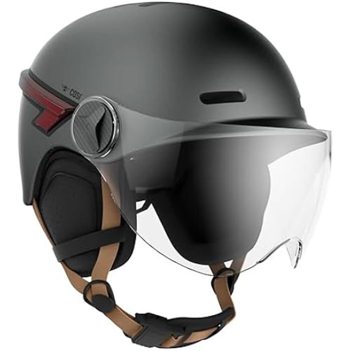 Casque Trottinette électrique Casque Velo Clignotant Casque