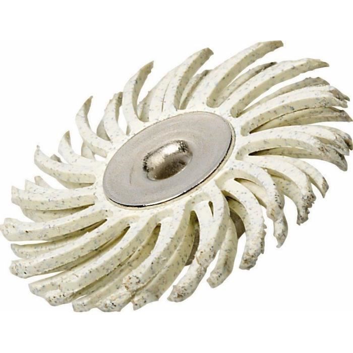 Brosse abrasive de précision DREMEL S472 - Diamètre 25mm - Grain 120 - Pour Ponçage et Polissage