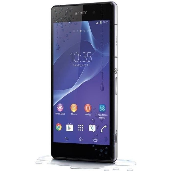 Smartphone Sony Xperia Z2 Noir - Ecran 5.2'' Full HD Triluminos - 20.7MP - Etanche & résistant à la poussière