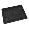 Tapis de litière PVC rectangle - 30x40 cm - Noir - Pour chat-0