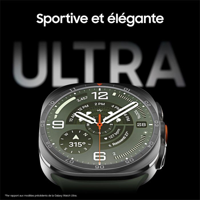 SAMSUNG Galaxy Watch Ultra2 Montre connectée Noir Titane