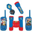 LEXIBOOK Kit d'aventurier Pat' Patrouille - Talkie-Walkies, jumelles, lampe torche et boussole