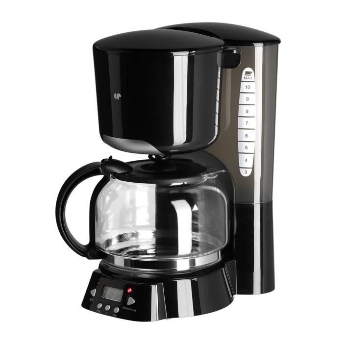 Continental Edison Cf12pb Cafetiere Filtre Programmable Noir Cdiscount Maison