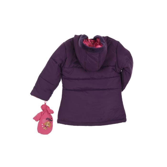 PAT PATROUILLE Doudoune a Capuche Violet Enfant Fille Violet Cdiscount Pret a Porter
