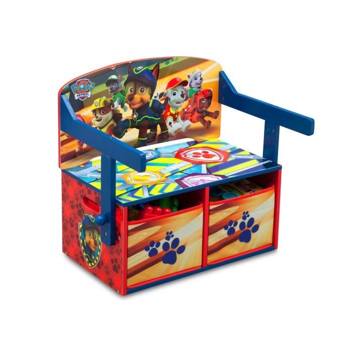 Pat Patrouille Bureau Banc Enfant Convertible Avec Rangements Cdiscount Jeux Jouets