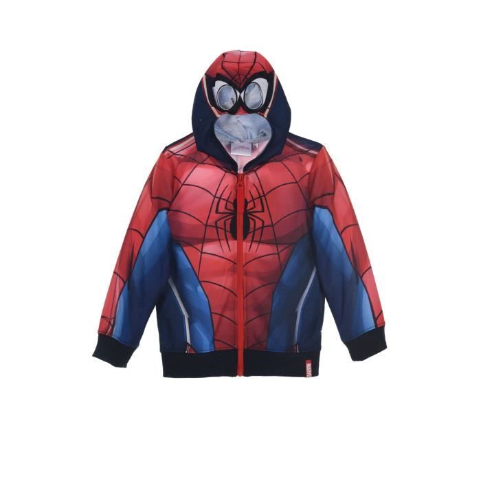 Enfants Garçon Spider-man Sweats à capuche Zip Coat Veste Top Outwear Fans  Cadeau