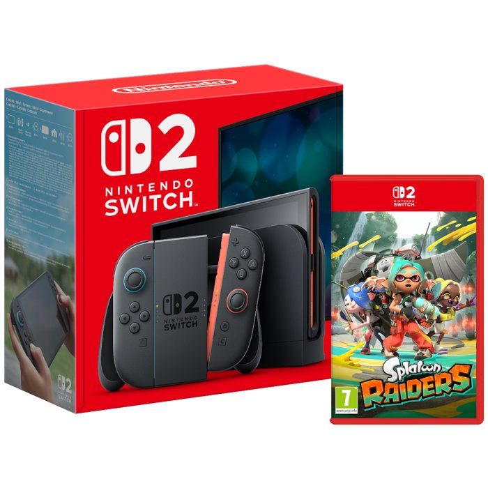 Pack Nintendo : Console Nintendo Switch 2 (Batterie remplaçable) + Splatoon Raiders