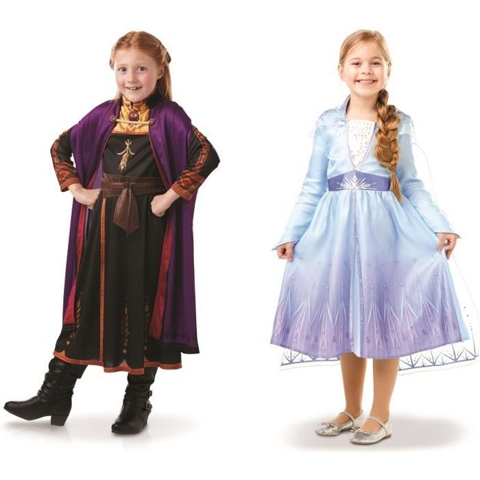 DISNEY La Reine des Neiges 2 Bipack déguisements classiques Elsa et Anna 2