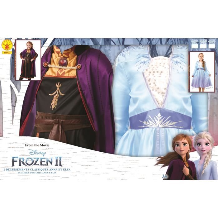 DISNEY La Reine des Neiges Bipack déguisements classiques Elsa
