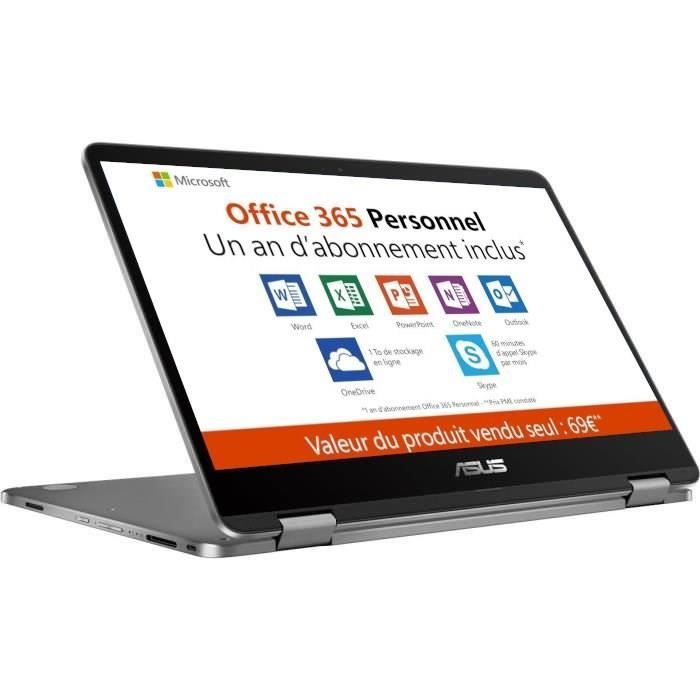 Asus Chromebook C433TA Convertible Tactile 14" - Intel Core M3, 8Go RAM, 128Go - ChromeOS AZERTY Français