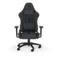 CORSAIR - Chaise bureau - Fauteuil Gaming - TC100 RELAXED - Tissu - Ergonomique - Accoudoirs réglables - Noir/Gris --1