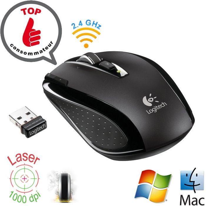Logitech VX Nano Cordless Laser Mouse for Notebook - Cdiscount Informatique