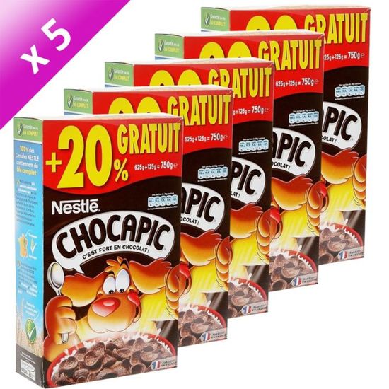 NESTLE Chocapic 625gr +20 GRATUIT (x5) Cdiscount Au quotidien NESTLE Chocapic 625gr +20 GRATUIT (x5) Cdiscount Au quotidien