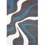 Diamond Vagues Tapis De Couloir 80 X300 Cm Turquoise Gris