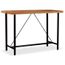 Table De Bar Table A Manger Table De Jardin Contemporain Bois Massif De Sesham 150 X 70 X 107 Cm Achat Vente Mange Debout Table De Bar Table A Manger Cdiscount