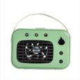 Refroidisseur D'Air Portable USB avec Veilleuse LED, Ventilateur Brumisateur Électrique de Bureau, Climatiseur Rechargeable pour