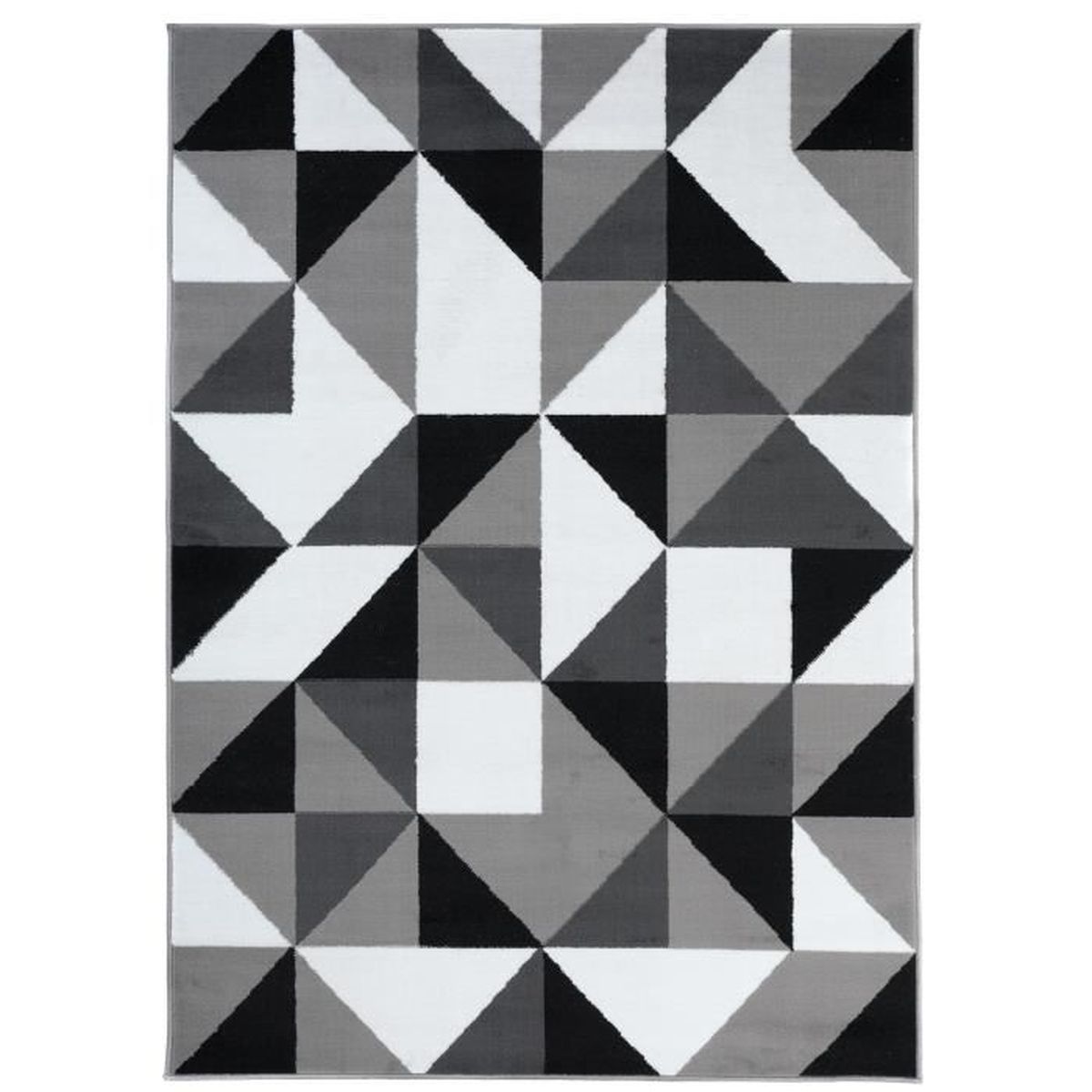 Tapiso Luxury Tapis De Salon Chambre Ado Design Moderne Blanc Gris