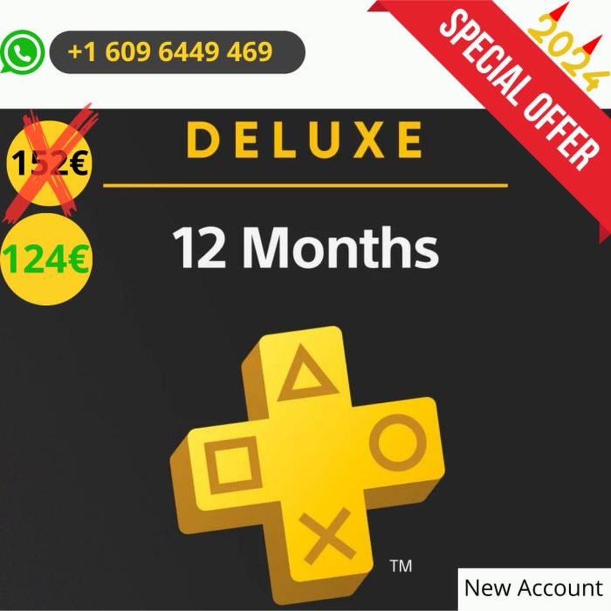 Abonnement Playstation Plus DELUXE 12 Mois New Acc Cdiscount