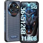 OUKITEL WP35 Pro Smartphone Robuste 36Go + 512Go 11000mAh 6.6" 64MP Telephone Portable Incassable 5G Double SIM /NFC/OTG/GPS - Gris
