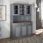 INTERLINK Inter Link Buffet LUZERNA 6.1 Bois massif gris-sepia