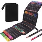 120 Crayons De Couleur Pro Avec Étui Zip – Couleurs Vibrantes Pour Artistes, Adultes & Coloriage