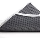 ViscoSoft - Surmatelas 90 x 190 Mineral, Surmatelas Mémoire de Forme 7cm, Hautement respirant Charbon Actif, Housse Bambou Lavable